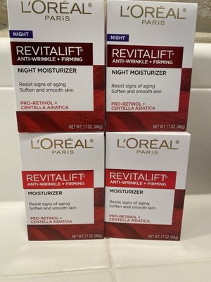   Lot of 4 L Oreal Revitalift Anti-Wrinkle + Firming Moisturizer 1.7oz Each  