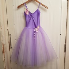 Children's DANCE DEZINES Light Violet Dancewear Dress UK6-7yrs - CG A23