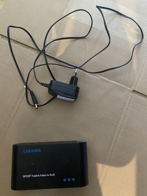 Ligawo 6518743 SPDIF Toslink Matrix 4x2 - Audio Switch/ Splitter