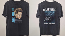 2 Sides Hilary Duff Summer Tour 2005 Black T-Shirt Reprint S-5XL