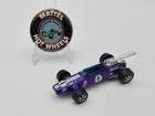 Hot Wheels Redline Brabham Repco F1 Spectraflame Purple 1969 Vintage Car Button