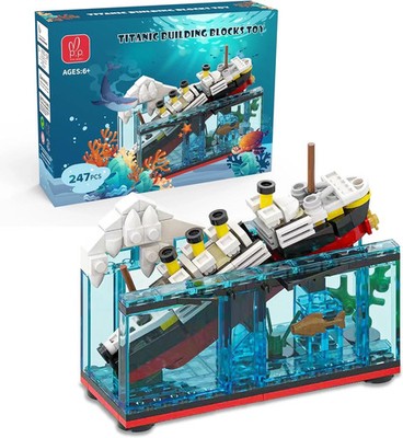 3D Puzzle-Titanic sinken und halbieren Spielzeug Bausteine-Boot Steine Kit