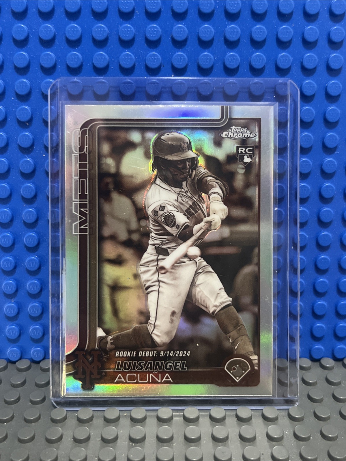 2025 Topps Chrome Update - Luisangel Acuna #USC53 Sepia Refractor (RC) Mets