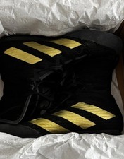 Boxschuhe adidas Box Hog 4 schwarz-gold Größe 38 2/3 EU Mit Orginal Verpackung