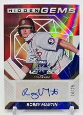 2021 Elite Extra Edition ROBBY MARTIN Hidden Gems Red White Blue Auto /25 #HG-RM