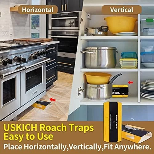 20 Pack Roach Traps – Indoor Glue Traps, Child & Pet Safe, Long-Lasting Bait New image 6