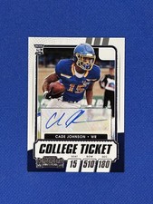 2021 Panini Contenders Draft Picks Auto #319 Cade Johnson autograph