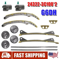 Engine New Timing Chain Kit G6DH For 11-19 Hyundai Kia 3.3L w/ Camshaft Adjuster