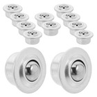 12 Pcs Bearing Wheel Rolling Bearings Low Profile Casters Heavy Duty