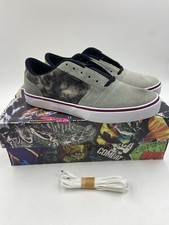 Circa M.I.A NTGD scarpe da skate uomo 10 grigio tie dye denim nuove con scatola con difetti rare