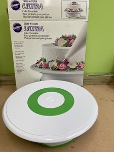 Po Wilton Trim-n-turn Ultra Cake Turntable 12 In Round Spinning Cake Decorating