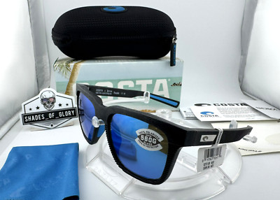 COSTA DEL MAR PESCADOR NET GRAY BLUE 580G POLARIZED GLASS SUNGLASSES 06S9029 01