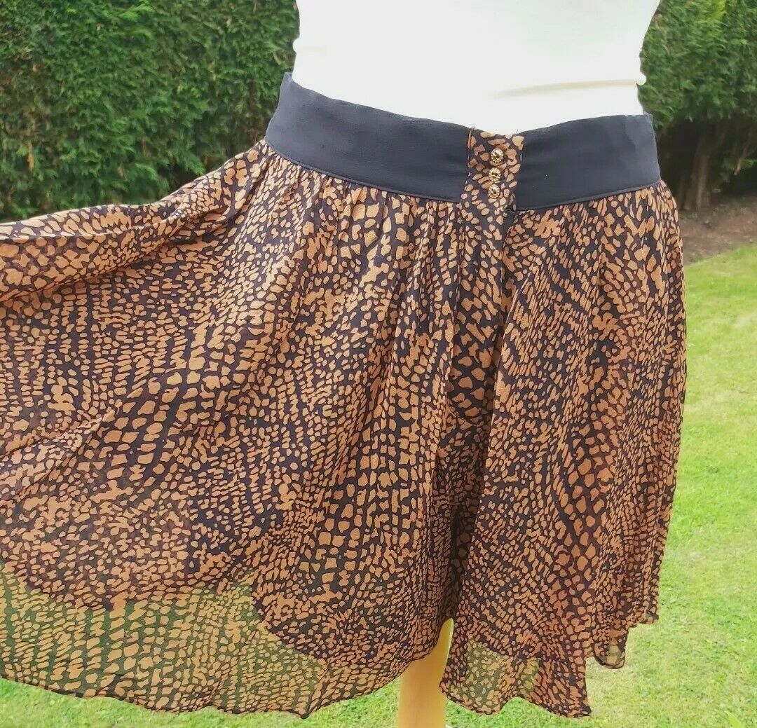 Whistles Silk Shorts Size Sale special price 12 Fees free lined skorts animal print