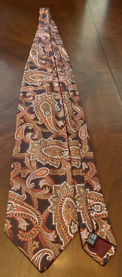 Corbata de cuello Enrico Venturi 100 % seda para hombre hecha en Italia Foto 3 de 4