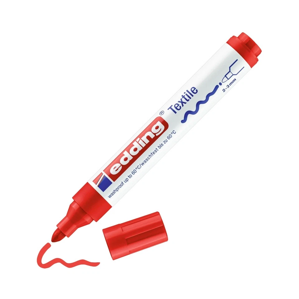 EDDING 4500 TEXTILMARKER ROT TEXTIL-MARKER NEU