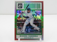 MIGUEL CABRERA 2017 DONRUSS OPTIC DOMINATOR RED PRIZM #4/99- TIGERS!!