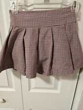 Vtg GYMBOREE Girls Size 7 Houndstooth Pleated Skirt
