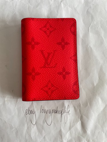 Louis Vuitton TAIGARAMA FIERY RED 2022 Pocket Organiser Wallet NEW AUTHENTIC LV - Picture 2 of 8
