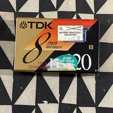 NEW - TDK HS120 8mm 120 Minute High Standard Camcorder Video Tape
