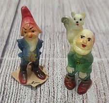 Vintage Gnomes Set Of 2 Decor Crafting 2"