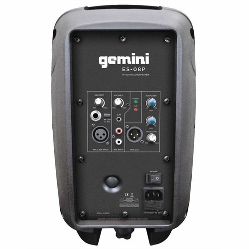Gemini ES 8P MK2 COPPIA Diffusori Attivi Amplificati 8" 150w 08P dj Live Karaoke - Foto 2 di 2