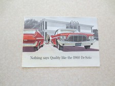 Original 1960 De Soto car advertising booklet - DeSoto