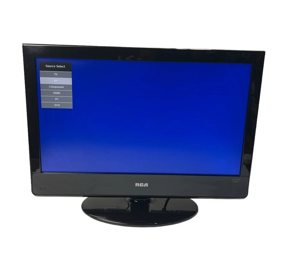 RCA 22” LCD Full HDTV DVD Combo w Stand & Power Cord NO REMOTE TESTED WORKS - Image 3 of 4