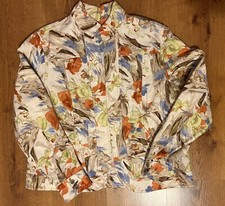 Jacket Coldwater Creek Spring Floral Colorful Women  s Petite 14