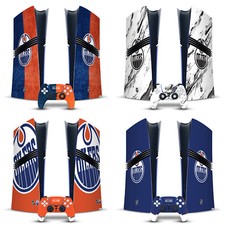 NHL EDMONTON OILERS VINYL SKIN DECAL FOR SONY PS5 PRO DIGITAL EDITION BUNDLE