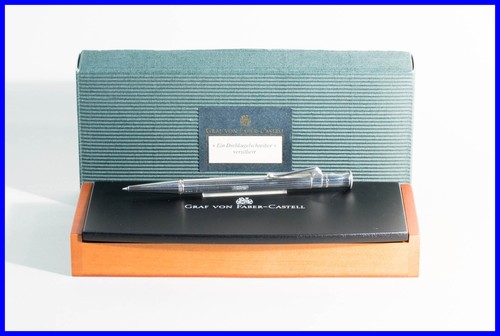 1990s Graf Von Faber-Castell Twist Ballpoint Pen Silver Fielmann Edition