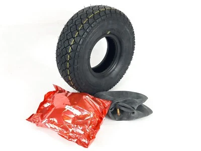 GOOD CARE 1 x 4,00-5 (300 x 100) Elektromobil Reifen & Schlauch (gute Pflege) schwarz