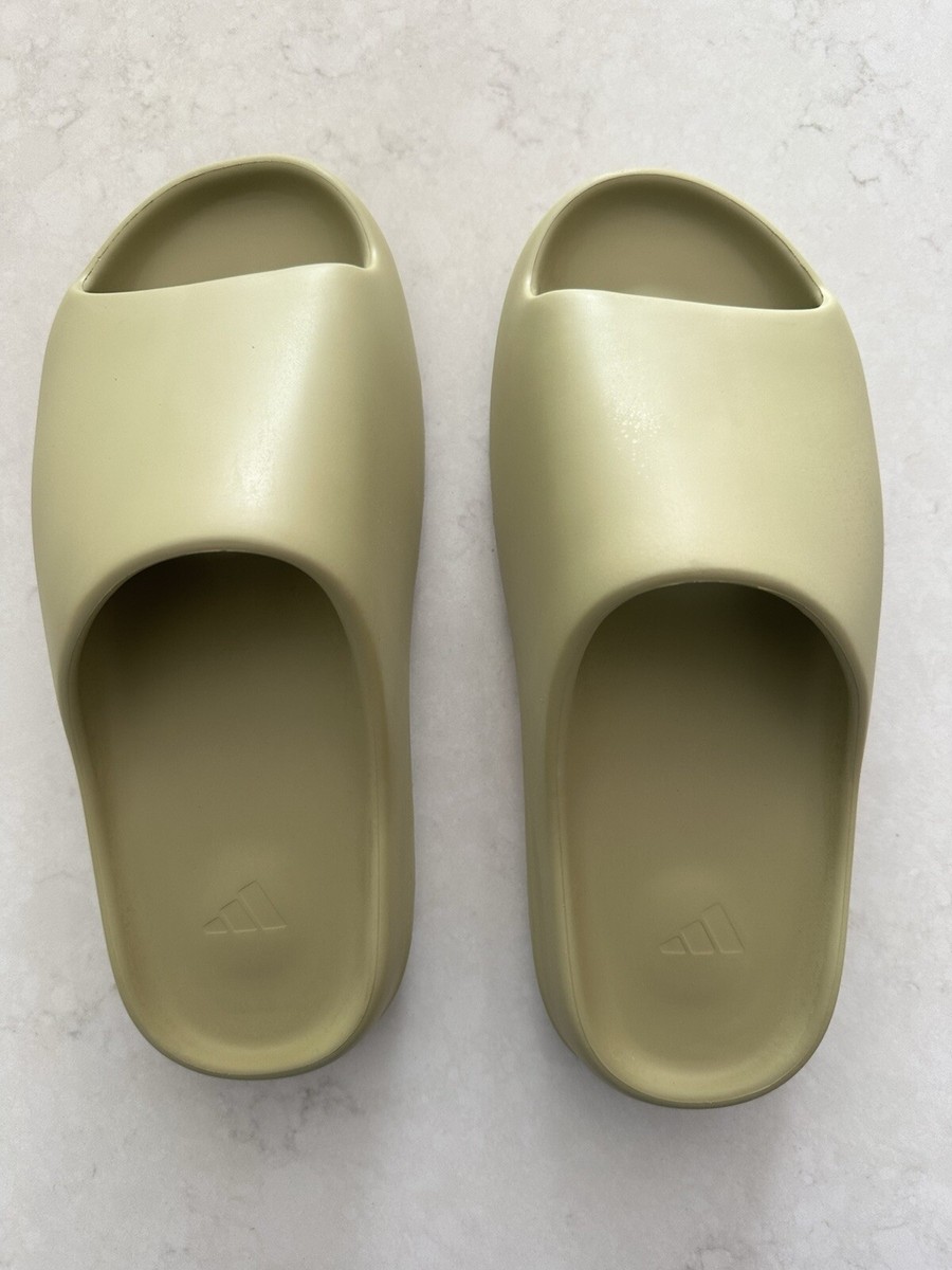 Size 12 Men's - Adidas Yeezy Slide Resin Green Tan GZ5551 Brand