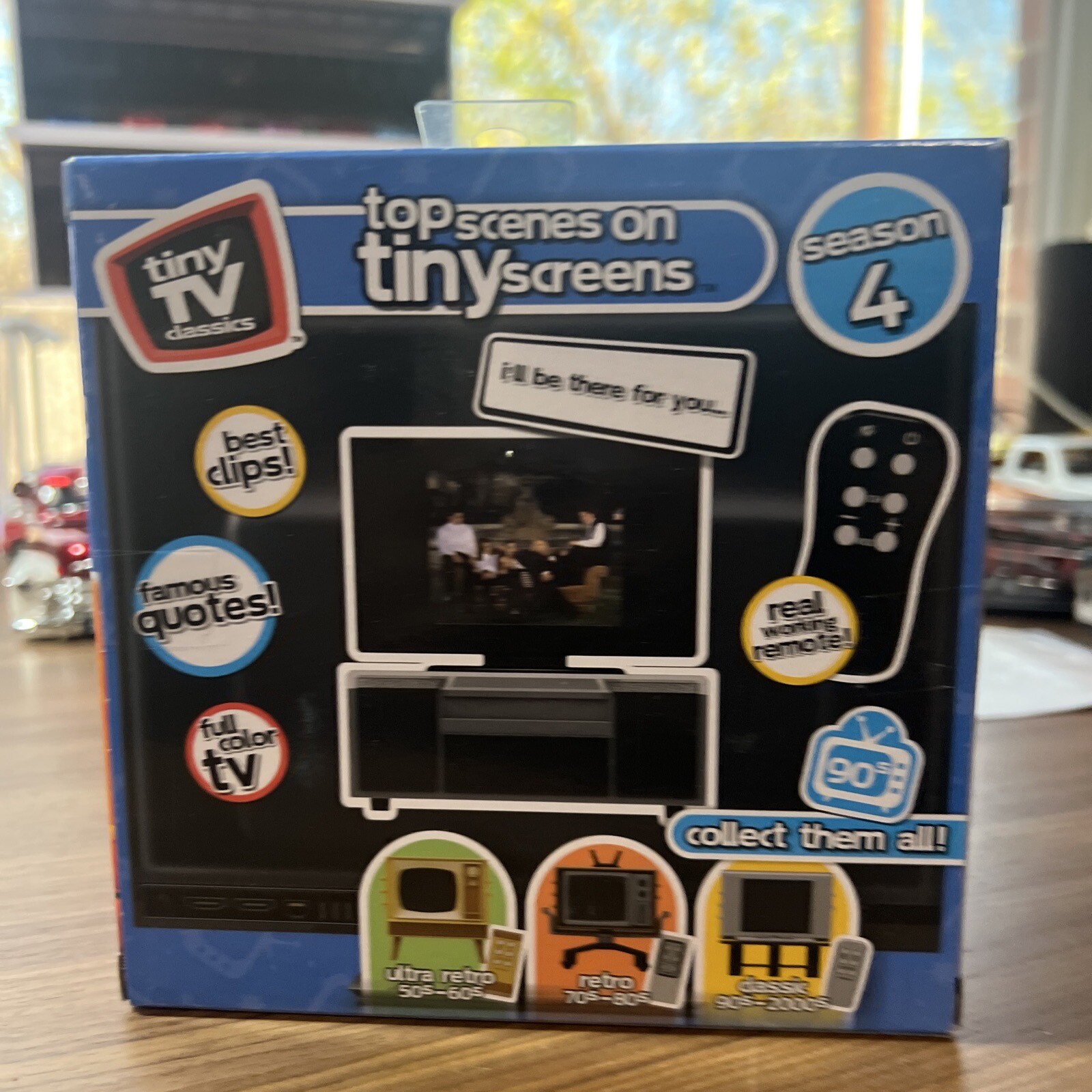 Tiny TV Classics Friends Season 4 Real Working Mini TV w/ Remote