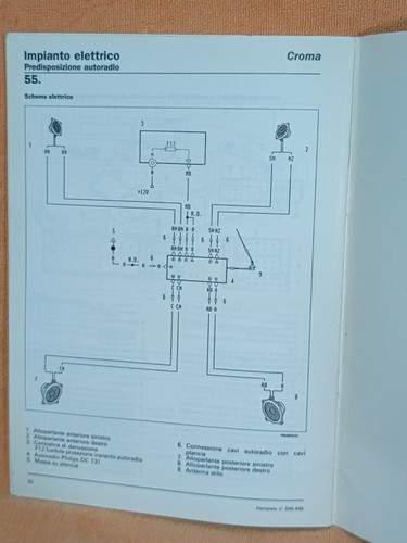 MANUALE ASSISTENZA TECNICA FIAT -INTERR. INERZIALE-ANTIFURTO-AUTORADIO - Foto 8 di 8