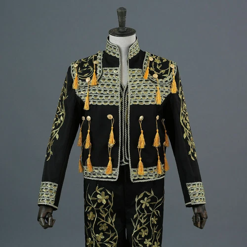 Mens Spanish Bullfighter Matador Outfit Fermin Suit Jacket Pant Cosplay Costume - Picture 3 of 22