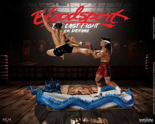 PRESALE COUPON €369,00 Infinite Statue BLOODSPORT Van Damme LAST FIGHT Diorama - Picture 2 of 9