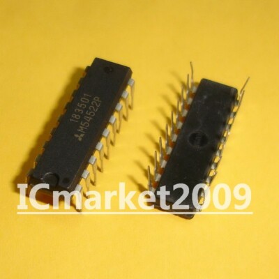 5 PCS M54522P DIP-18 8-Unit 400ma Darlington Transistor Array with Clamp Diode