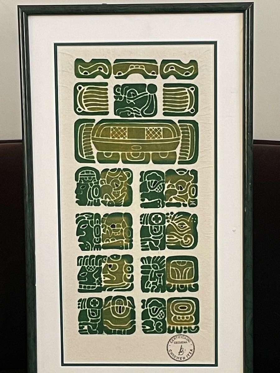 MAYA様まとめ購入ページ Mayan Calendar Chichen Itza Certified Painting Cecijema Mexico 25
