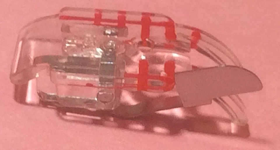 Pie de piezas transparente de 1/4 de pulgada con guía Fit máquina de coser Viking Husqvarna 4129274-45 Foto 3 de 4