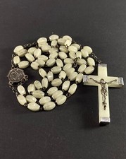 VINTAGE 1950s-1970s Glow in the Dark Lourdes Rosary RARE Catholic Item