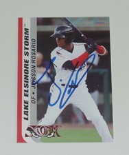 JEISSON ROSARIO SIGNED AUTO'D 2019 LAKE ELSINORE STORM CARD #9 PADRES TEAM SET