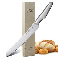 TURWHO 9inch Bread Knife German Stainless Ste...