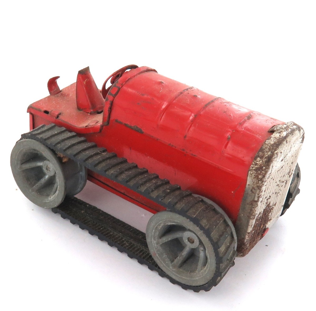SCARCE VINTAGE TRIANG MINIC TOYS TINPLATE KEY WIND RED TRACTOR