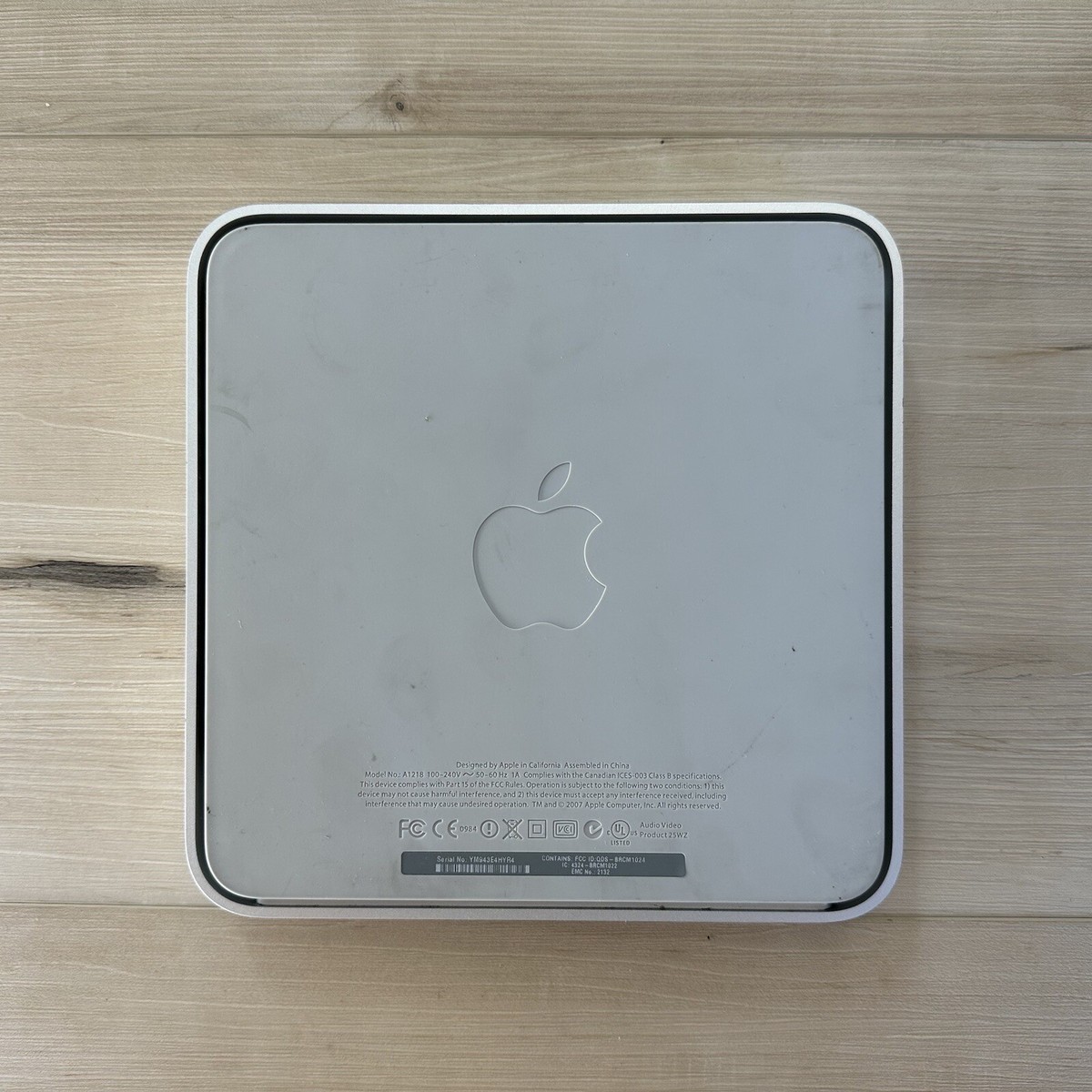 2007 Apple TV 1st Generation Silver Media Streaming Device