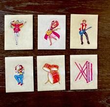 Insert Set, Lot B 6ct 1986 Barbie Mattel Panini Italy Album Sticker Cards