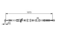 Bosch Handbremsseil Links FüR Space Star 1.3-1.9D 06.98-12.04 OE MR475555