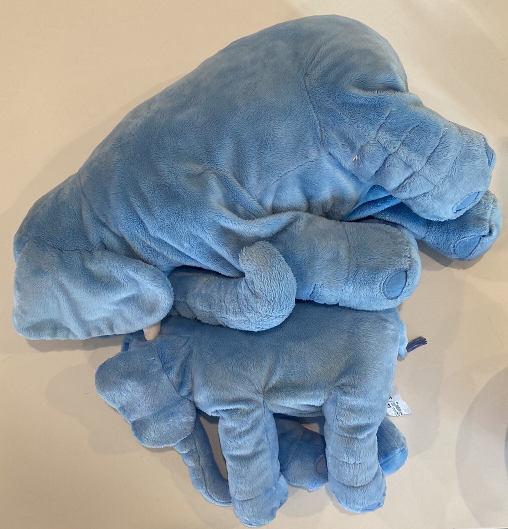 IKEA Plush Elephant Blue Cartoon Toys 24