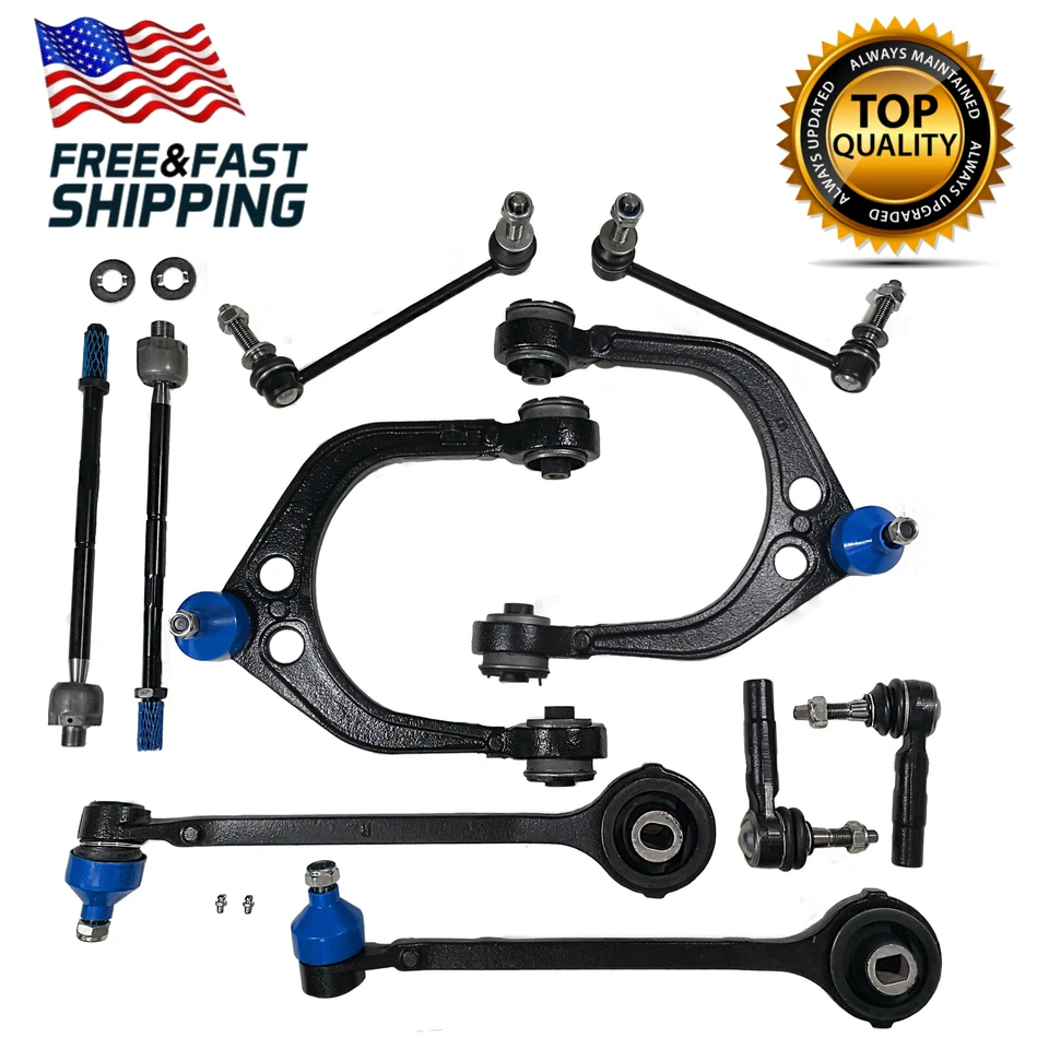 10 Pcs Suspension kit Control Arm Ball Joint Tie Rod End for Chrysler Dodge - Image 2 of 4