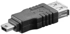 USB 2.0 Adapter USB Female Type A to Mini Male Type B High Speed