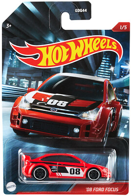 '08 Ford Focus Fahrzeugmarken Cult Racers 1:64 Hot Wheels GRP18 GYN19